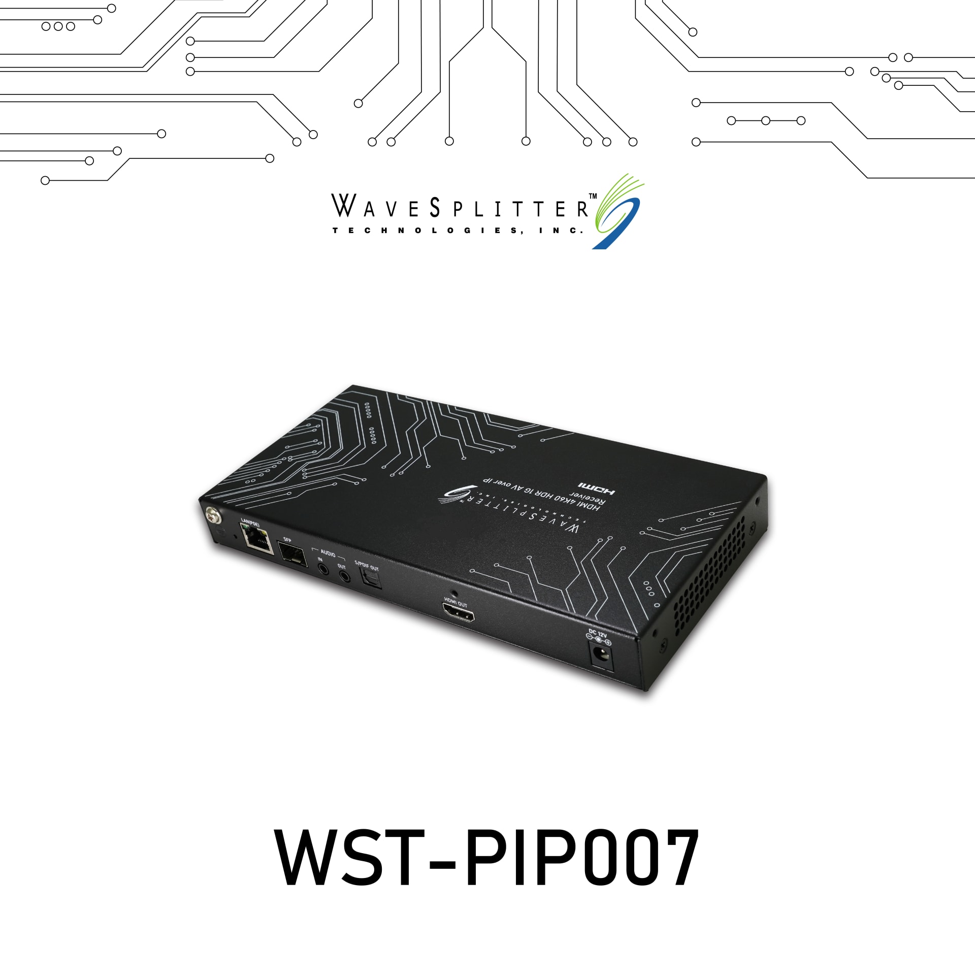 HDMI 4K60Hz HDR 1G AV over IP-接收端